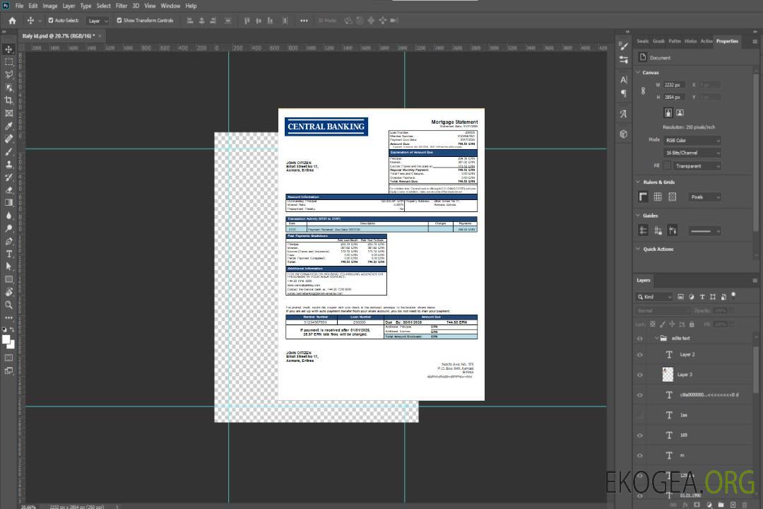 Érythrée Relevé hypothécaire de la banque centrale scr template Érythrée Relevé hypothécaire de la banque centrale scr template